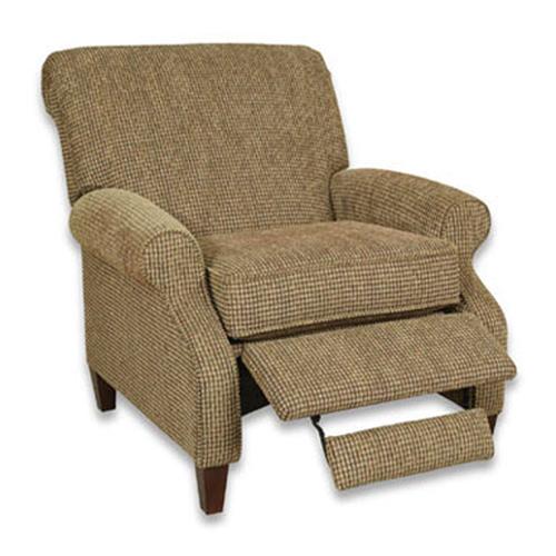 England Highland View Contemporary High Leg Recliner with Rolled Arms
